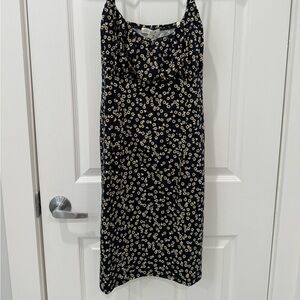 Floral Navy and White Dress